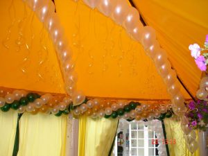 Декор шатров на свадьбу шарами цены