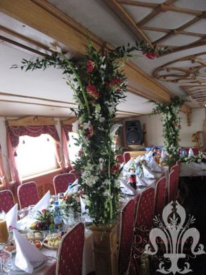 Оформление зала для свадеб цветами цены