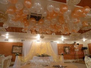 Декор на свадьбу гелиевыми шарами дешево