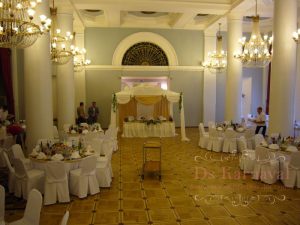 Оформление зала для свадьбы тканью недорого цены 