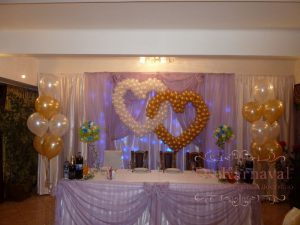Оформление на свадьбу зала шарами фото и цены 