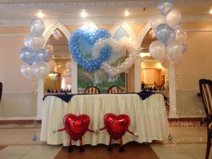 Украшение свадьбы воздушными шарами красиво 