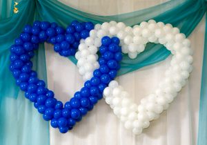 Оформление на свадьбу воздушными шарами оригинально 