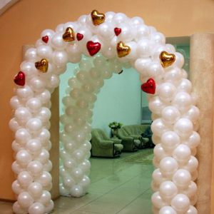 Оформление свадьбы воздушными шарами в Москве 