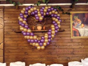 Декор на свадьбу воздушными шарами в Москве 